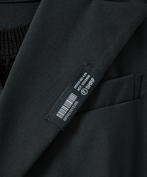 SHAREEF（シャリーフ）の「OVERSIZE JACKET（テーラードジャケット・メンズ・グレー/ブラック・2/1）」の16枚目の写真