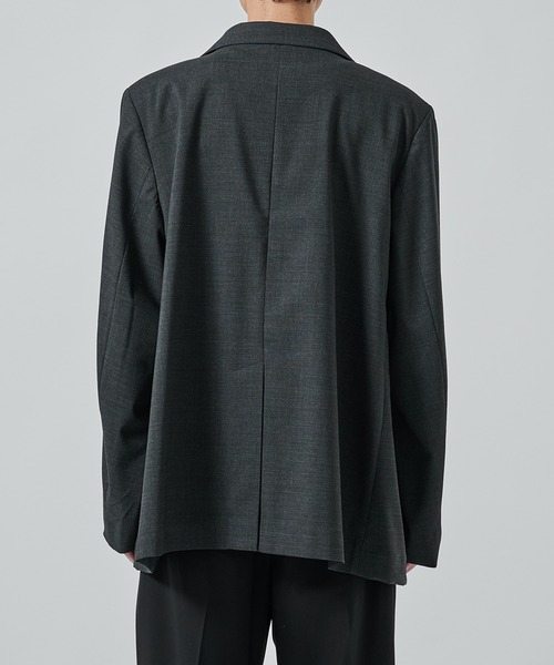 SHAREEF（シャリーフ）の「OVERSIZE JACKET（テーラードジャケット・メンズ・グレー/ブラック・2/1）」の21枚目の写真
