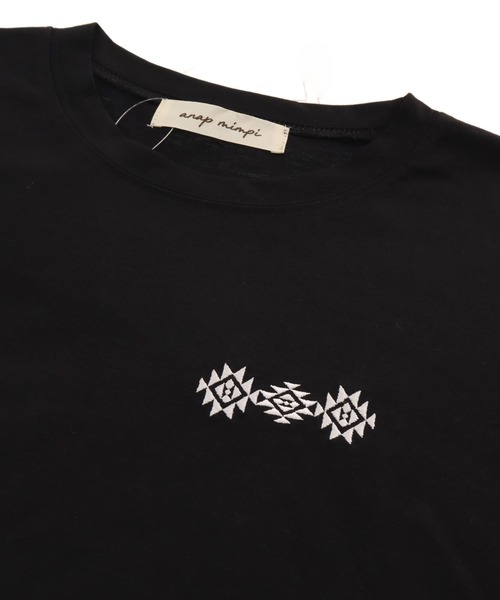 anap mimpi（アナップミンピ）の「BOHO Dream catcher メッセージ プリント ビッグ Tシャツ ワンピース（ワンピース・レディース・キナリ/ブラック・FREE）」の20枚目の写真