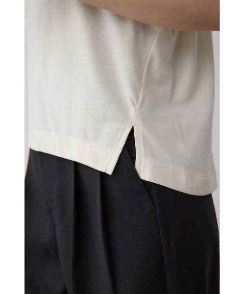 AZUL by moussy(アズールバイマウジー)の「ソデチュールトップス(Tシャツ/カットソー・レディース・ライトブルー/ブラック/オフホワイト・FREE)」の12枚目の写真