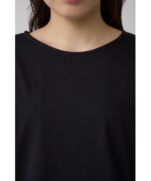 AZUL by moussy(アズールバイマウジー)の「ソデチュールトップス(Tシャツ/カットソー・レディース・ライトブルー/ブラック/オフホワイト・FREE)」の19枚目の写真