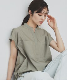 スキッパー」に該当するシャツ/ブラウス（グリーン・カーキ/緑色系