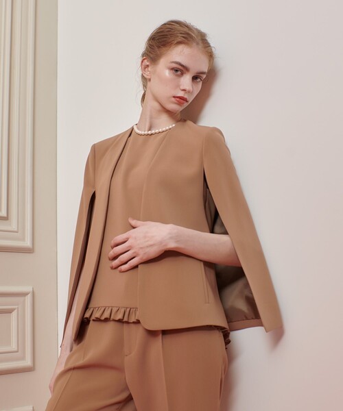【LOULOU WILLOUGHBY】リネンシャンブレーショートジャケット Loulou Willoughby（ルルウィルビー）の「【LOULOU WILLOUGHBY