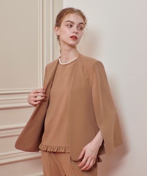 最終価格‼️ルルウィルビー　ケープジャケット　ホワイト新品未使用 allureville｜【LOULOU WILLOUGHBY】◇リトルブラックケープ