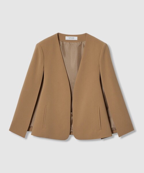 ◇ 【LOULOU WILLOUGHBY】リトルブラックケープジャケット（ノー