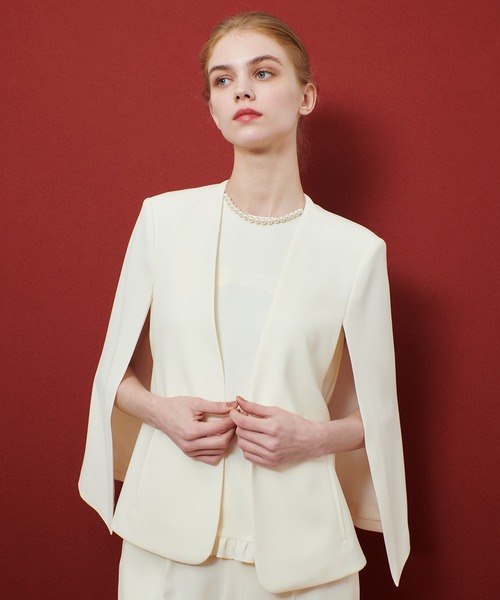 【LOULOU WILLOUGHBY】◇リトルブラックケープジャケット LOULOU WILLOUGHBY】◇リトルブラックケープジャケット（ノー