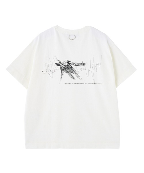 styles（スタイルス）の「PACE SKETCH YOURSELF TEE PF0079（Tシャツ/カットソー・メンズ・ホワイト/ネイビー・L/M）」の3枚目の写真