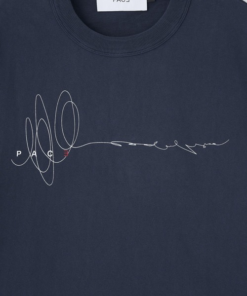 styles（スタイルス）の「PACE SKETCH YOURSELF TEE PF0079（Tシャツ/カットソー・メンズ・ホワイト/ネイビー・L/M）」の6枚目の写真