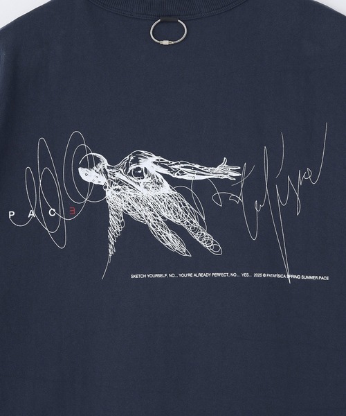 styles（スタイルス）の「PACE SKETCH YOURSELF TEE PF0079（Tシャツ/カットソー・メンズ・ホワイト/ネイビー・L/M）」の10枚目の写真
