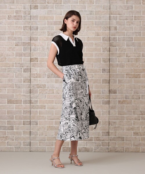 ANAYI(アナイ)の「メッシュポロプルオーバー(ポロシャツ・レディース・ブラック系その他/ホワイト・36/38)」の10枚目の写真