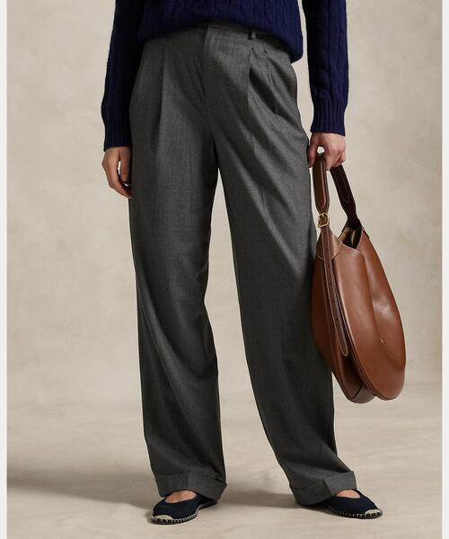 POLO RALPH LAUREN（ポロ ラルフ ローレン）の「フランネル ワイドレッグ パンツ（その他パンツ・レディース・グレー系・2/0/4/6/00）」の3枚目の写真