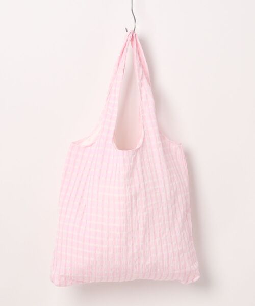 VIBGYOR（ヴィブジョー）の「Liaa/くしゅくしゅ チェック トートバッグ A18654（トートバッグ・レディース・ブラック/オレンジ/パープル/ピンク・FREE）」の10枚目の写真