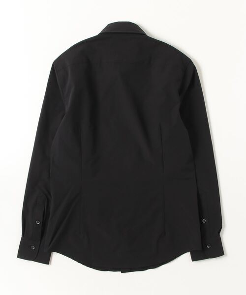 HIGH STREET(ハイストリート)の「4WAYコンフォートレギュラーカラーシャツ(ビジネスシャツ・メンズ・アイボリー/ブラック・L/M/LL/S)」の10枚目の写真
