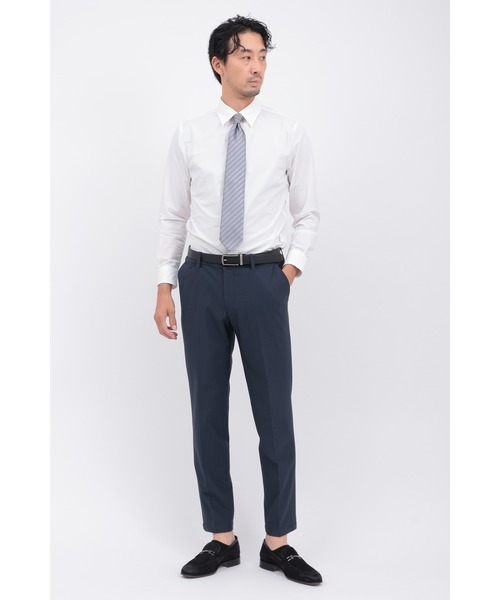 HIGH STREET(ハイストリート)の「4WAYコンフォートレギュラーカラーシャツ(ビジネスシャツ・メンズ・アイボリー/ブラック・L/M/LL/S)」の9枚目の写真