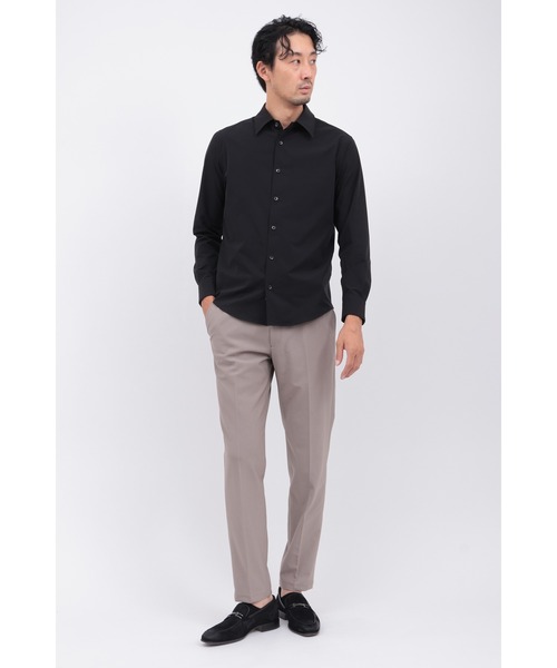 HIGH STREET(ハイストリート)の「4WAYコンフォートレギュラーカラーシャツ(ビジネスシャツ・メンズ・アイボリー/ブラック・L/M/LL/S)」の15枚目の写真