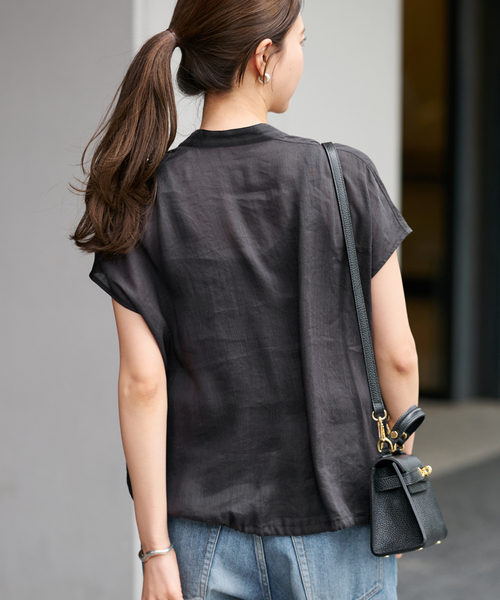 FRAMeWORK キャップスリーブドロストシャツ ≪追加≫キャップスリーブドロストシャツ（シャツ/ブラウス