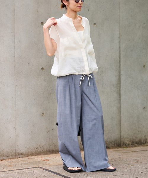 ≪追加≫キャップスリーブドロストシャツ（シャツ/ブラウス