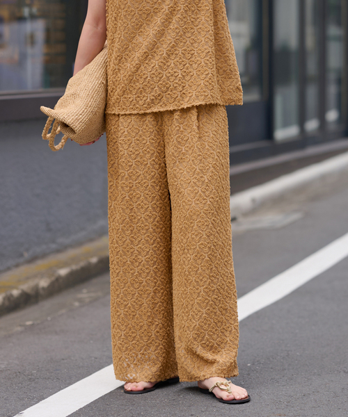 25AW新作］キカカットジャガードパンツ