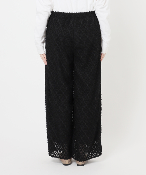 カットジャガードパンツ 黒 ジャーナルスタンダード　完売品 25AW新作］キカカットジャガードパンツ（その他パンツ）｜JOURNAL