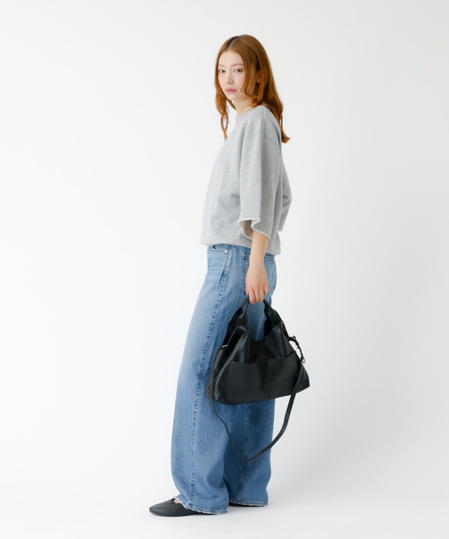 YArKA(ヤーカ)の「【YArKA/ヤーカ】real leather change shape 2way bag/ リアルレザー変形底2way バッグ / Y2502ARB68(ショルダーバッグ・メンズ・ブラック・フリー)」の15枚目の写真