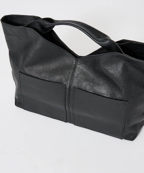 YArKA(ヤーカ)の「【YArKA/ヤーカ】real leather change shape 2way bag/ リアルレザー変形底2way バッグ / Y2502ARB68(ショルダーバッグ・メンズ・ブラック・フリー)」の10枚目の写真