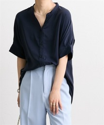 nissen | 【UV・イージーケア・接触冷感】マオスキッパー半袖ブラウス(シャツ/ブラウス)