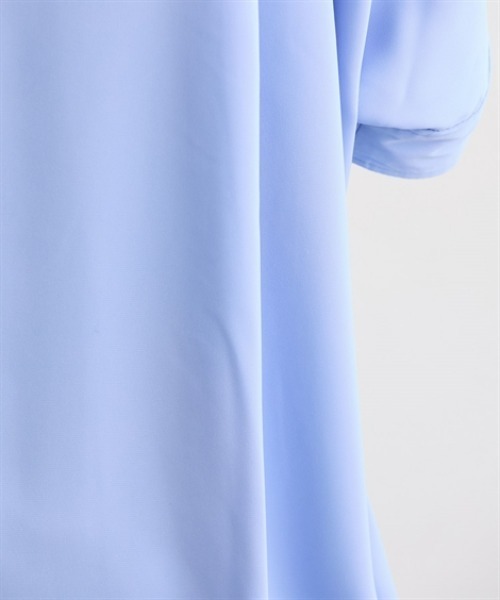 nissen（ニッセン）の「【UV・イージーケア・接触冷感】マオスキッパー半袖ブラウス（シャツ/ブラウス・レディース・サックスブルー/オフホワイト/ネイビー・M/L/LL）」の15枚目の写真