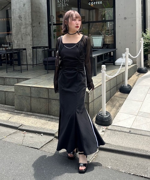 Mavie..7(メヴィセットゥ)の「【Mavie..7】サイドラインマーメイドワンピース(ワンピース・レディース・ブラック/その他1・MEDIUM/SMALL)」の19枚目の写真