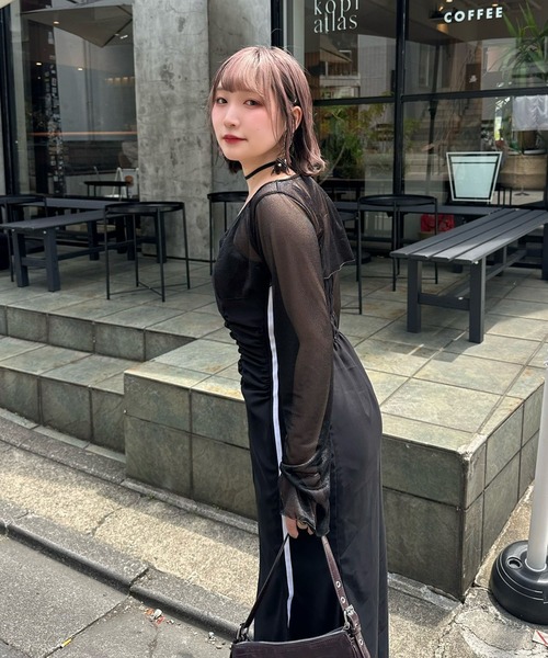 Mavie..7(メヴィセットゥ)の「【Mavie..7】サイドラインマーメイドワンピース(ワンピース・レディース・ブラック/その他1・MEDIUM/SMALL)」の17枚目の写真