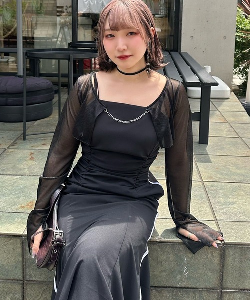 Mavie..7(メヴィセットゥ)の「【Mavie..7】サイドラインマーメイドワンピース(ワンピース・レディース・ブラック/その他1・MEDIUM/SMALL)」の16枚目の写真