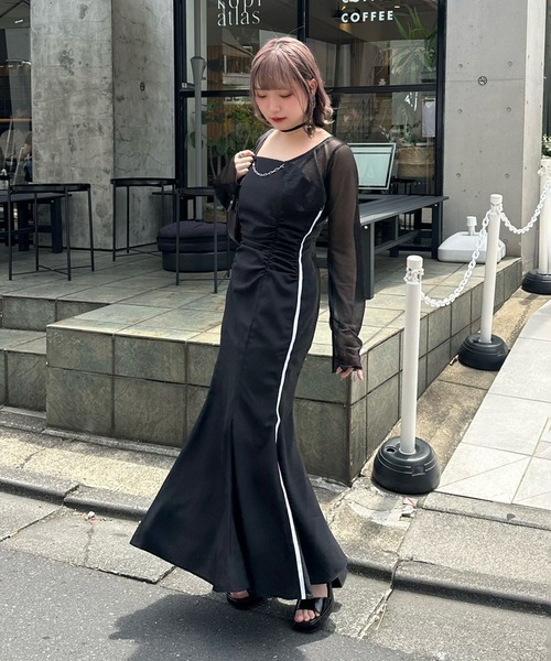 Mavie..7(メヴィセットゥ)の「【Mavie..7】サイドラインマーメイドワンピース(ワンピース・レディース・ブラック/その他1・MEDIUM/SMALL)」の18枚目の写真