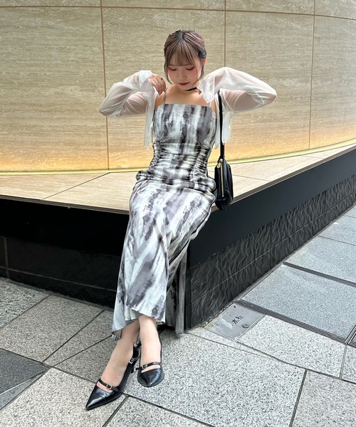 Mavie..7(メヴィセットゥ)の「【Mavie..7】サイドラインマーメイドワンピース(ワンピース・レディース・ブラック/その他1・MEDIUM/SMALL)」の10枚目の写真