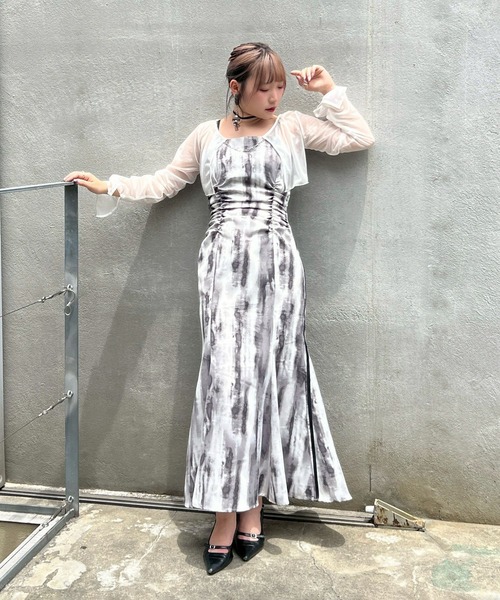 Mavie..7(メヴィセットゥ)の「【Mavie..7】サイドラインマーメイドワンピース(ワンピース・レディース・ブラック/その他1・MEDIUM/SMALL)」の7枚目の写真