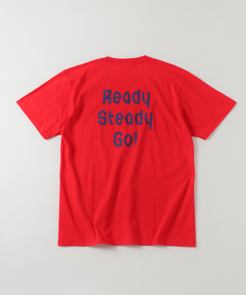 EDIFICE（エディフィス）の「Ready Steady Go! / レディーステディゴー 別注 プリント Tシャツ（Tシャツ/カットソー・メンズ・イエロー/ブラック/ブルー/ホワイト/レッド/グリーン・MEDIUM/LARGE）」の6枚目の写真