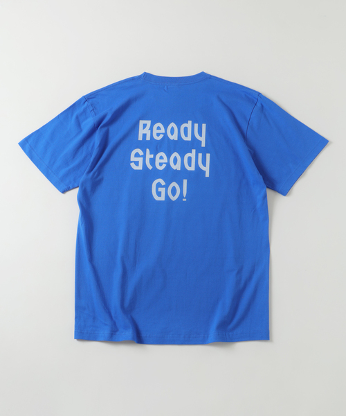 EDIFICE（エディフィス）の「Ready Steady Go! / レディーステディゴー 別注 プリント Tシャツ（Tシャツ/カットソー・メンズ・イエロー/ブラック/ブルー/ホワイト/レッド/グリーン・MEDIUM/LARGE）」の4枚目の写真