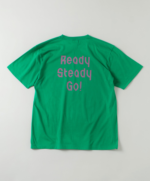 EDIFICE（エディフィス）の「Ready Steady Go! / レディーステディゴー 別注 プリント Tシャツ（Tシャツ/カットソー・メンズ・イエロー/ブラック/ブルー/ホワイト/レッド/グリーン・MEDIUM/LARGE）」の3枚目の写真
