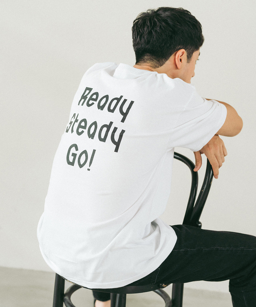 EDIFICE（エディフィス）の「Ready Steady Go! / レディーステディゴー 別注 プリント Tシャツ（Tシャツ/カットソー・メンズ・イエロー/ブラック/ブルー/ホワイト/レッド/グリーン・MEDIUM/LARGE）」の8枚目の写真