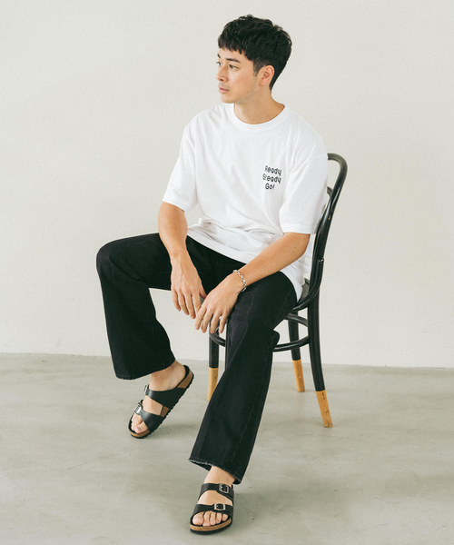 EDIFICE（エディフィス）の「Ready Steady Go! / レディーステディゴー 別注 プリント Tシャツ（Tシャツ/カットソー・メンズ・イエロー/ブラック/ブルー/ホワイト/レッド/グリーン・MEDIUM/LARGE）」の13枚目の写真