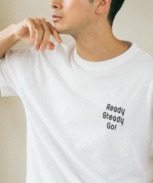 EDIFICE（エディフィス）の「Ready Steady Go! / レディーステディゴー 別注 プリント Tシャツ（Tシャツ/カットソー・メンズ・イエロー/ブラック/ブルー/ホワイト/レッド/グリーン・MEDIUM/LARGE）」の15枚目の写真