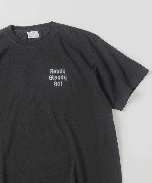 EDIFICE（エディフィス）の「Ready Steady Go! / レディーステディゴー 別注 プリント Tシャツ（Tシャツ/カットソー・メンズ・イエロー/ブラック/ブルー/ホワイト/レッド/グリーン・MEDIUM/LARGE）」の21枚目の写真