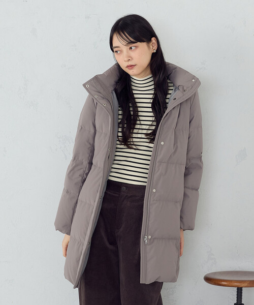 COMME CA ISM(コムサイズム)の「\お気に入り登録10000突破/ロングダウンコート(ダウンジャケット/コート・レディース・ブラック/モカ/グレイッシュベージュ・X-LARGE/LARGE/MEDIUM/SMALL)」の7枚目の写真