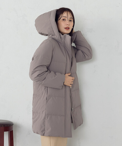 COMME CA ISM(コムサイズム)の「\お気に入り登録10000突破/ロングダウンコート(ダウンジャケット/コート・レディース・ブラック/モカ/グレイッシュベージュ・X-LARGE/LARGE/MEDIUM/SMALL)」の8枚目の写真