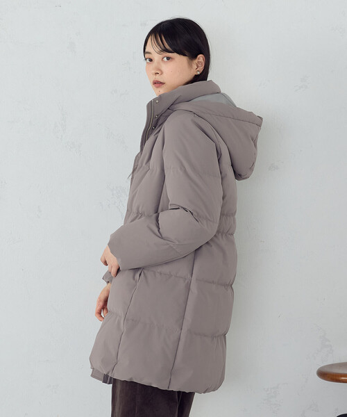 COMME CA ISM(コムサイズム)の「\お気に入り登録10000突破/ロングダウンコート(ダウンジャケット/コート・レディース・ブラック/モカ/グレイッシュベージュ・X-LARGE/LARGE/MEDIUM/SMALL)」の13枚目の写真
