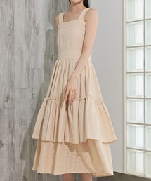 REDYAZEL（レディアゼル）の「コットンレースティアードワンピース（ワンピース）」