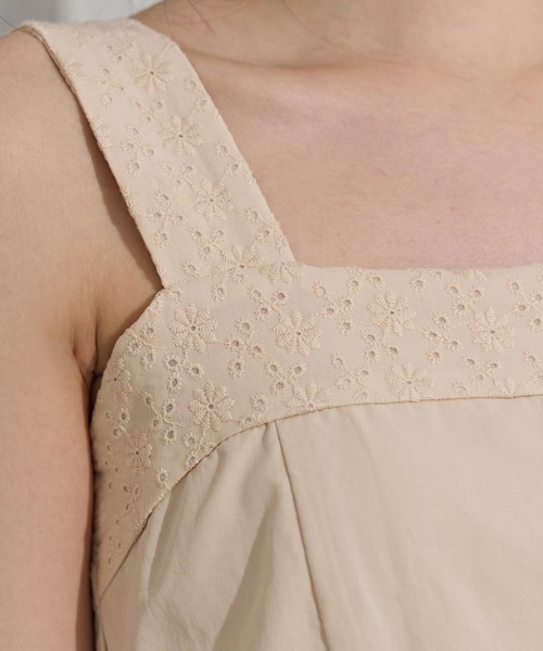 REDYAZEL（レディアゼル）の「コットンレースティアードワンピース（ワンピース・レディース・ホワイト/ベージュ/ブラック・FREE）」の12枚目の写真