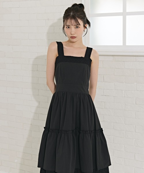 REDYAZEL（レディアゼル）の「コットンレースティアードワンピース（ワンピース・レディース・ホワイト/ベージュ/ブラック・FREE）」の14枚目の写真