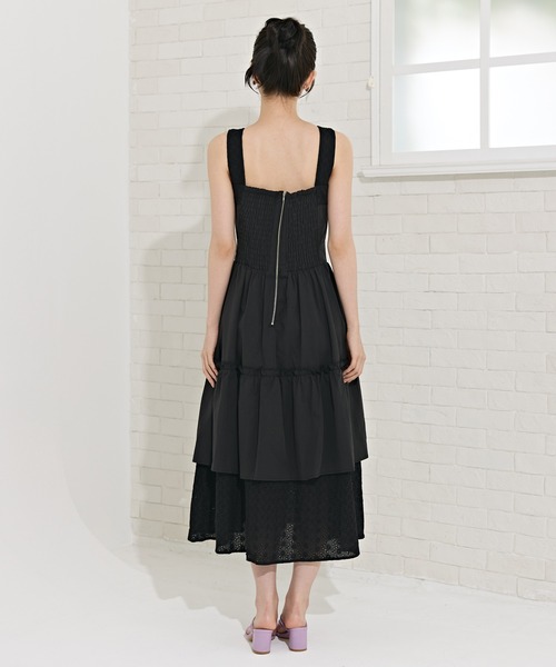 REDYAZEL（レディアゼル）の「コットンレースティアードワンピース（ワンピース・レディース・ホワイト/ベージュ/ブラック・FREE）」の16枚目の写真