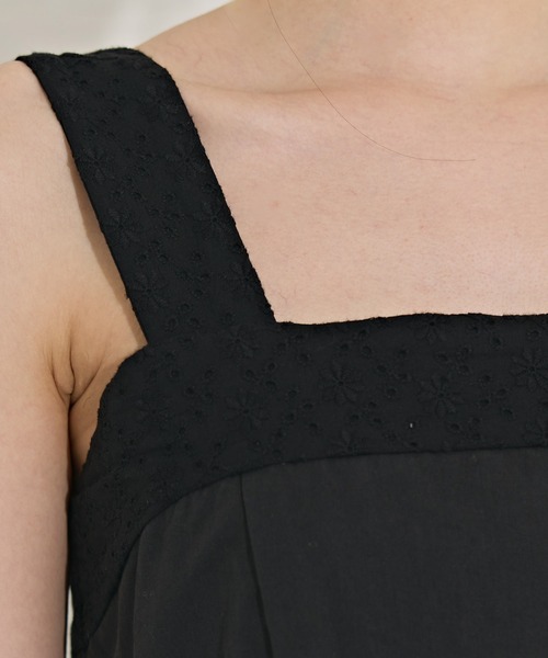 REDYAZEL（レディアゼル）の「コットンレースティアードワンピース（ワンピース・レディース・ホワイト/ベージュ/ブラック・FREE）」の17枚目の写真