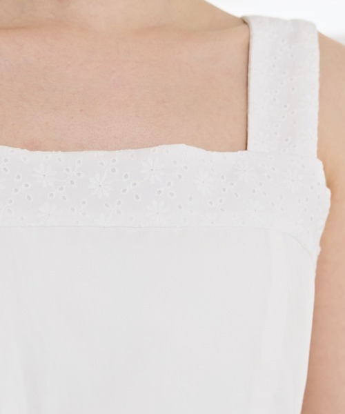 REDYAZEL（レディアゼル）の「コットンレースティアードワンピース（ワンピース・レディース・ホワイト/ベージュ/ブラック・FREE）」の7枚目の写真