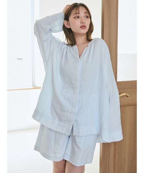 GELATO PIQUE ストライプルームウェア 新品タグ付き gelato pique パジャマ ルームウェア モーニングストライプ